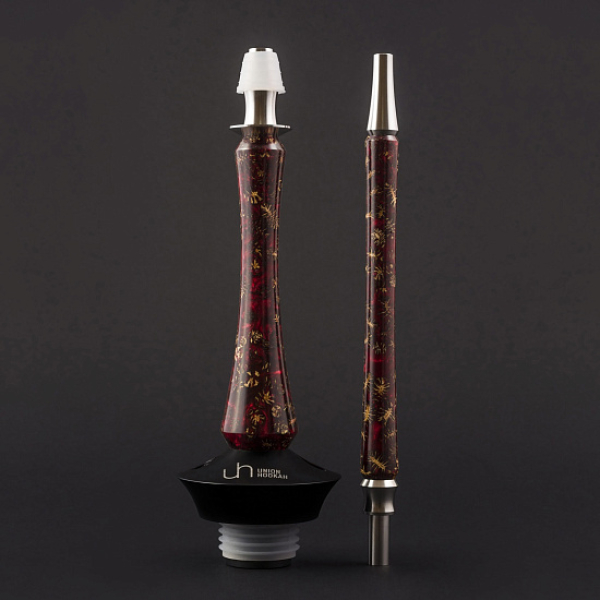 Кальян Union Hookah Sleek Акрил С Шишками Красный   в Якутске
