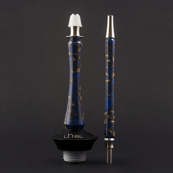 Кальян Union Hookah Sleek Акрил С Шишками Синий  в Якутске