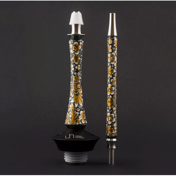 Кальян Union Hookah Sleek Хохлома Черный  в Якутске