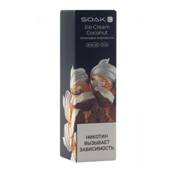 Жидкость Soak Ice Cream Coconut 10 Мл 2 Мг в Якутске