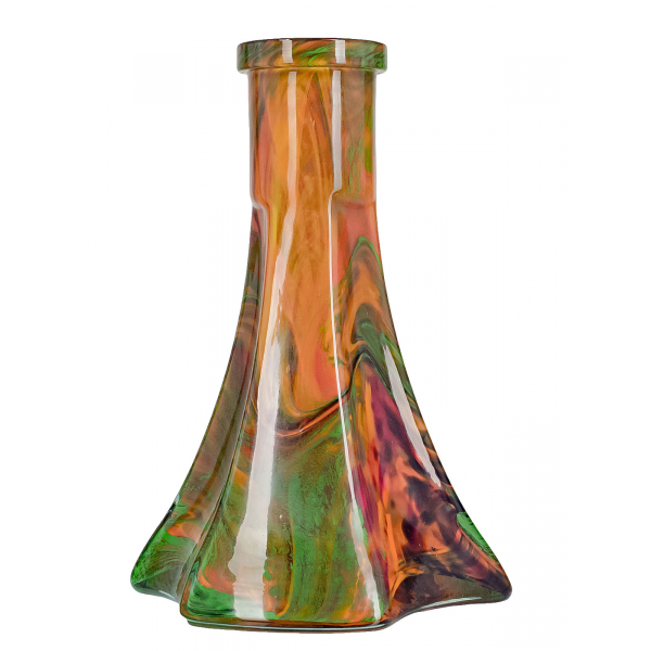 Колба Vessel Glass Пирамида Зелёно-Красный Мрамор в Якутске