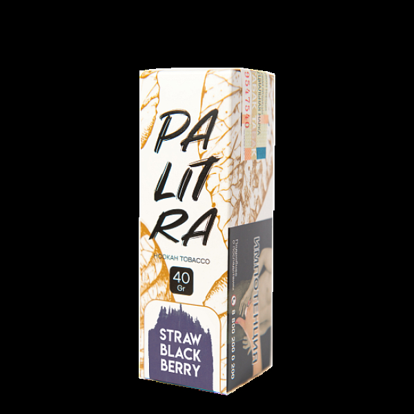 Табак Palitra Straw Black Berry (Земляника Ежевика)  40 грамм в Якутске