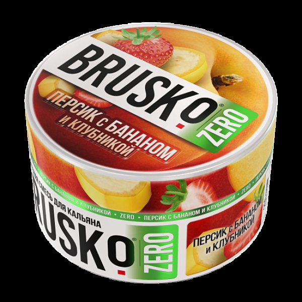 Смесь Brusko Персик С Бананом И Клубникой (Zero)  250 гр в Якутске