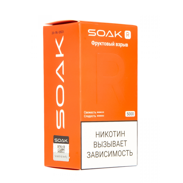 Soak R Фруктовый Взрыв 5000 Затяжек в Якутске