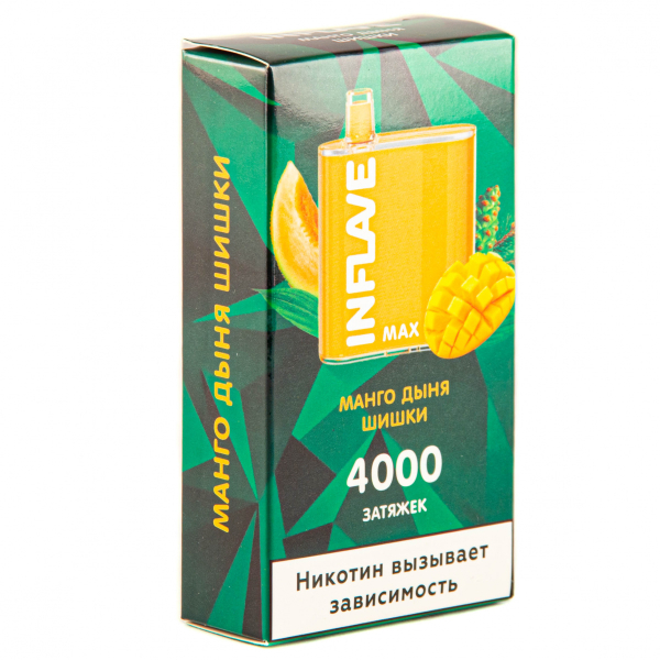 Inflave Max Манго-Дыня-Шишки (4000 Затяжек) в Якутске