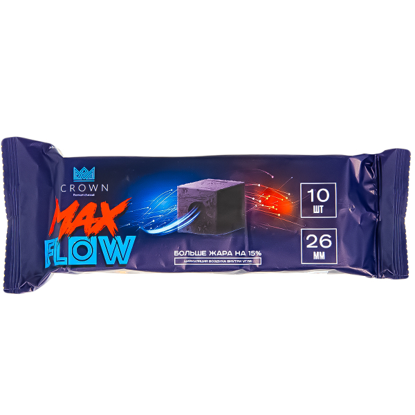 Уголь Crown Maxflow Кокосовый 10 Шт (26 Мм) в Якутске