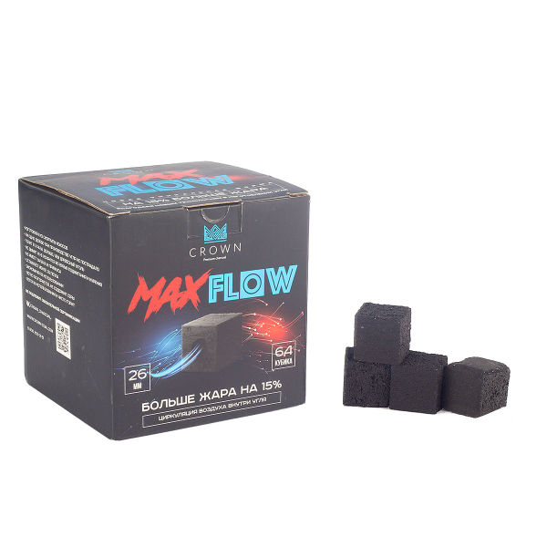 Уголь Crown Maxflow Кокосовый 64 Шт (26 Мм) в Якутске