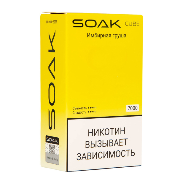 Soak Cube Имбирная Груша 7000 Затяжек в Якутске
