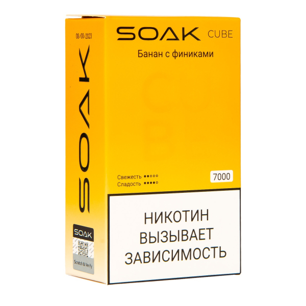 Soak Cube Банан С Финиками 7000 Затяжек в Якутске