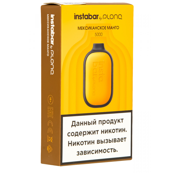 Plonq Instabar Мексиканское Манго (5000 Затяжек) 20 Мг в Якутске