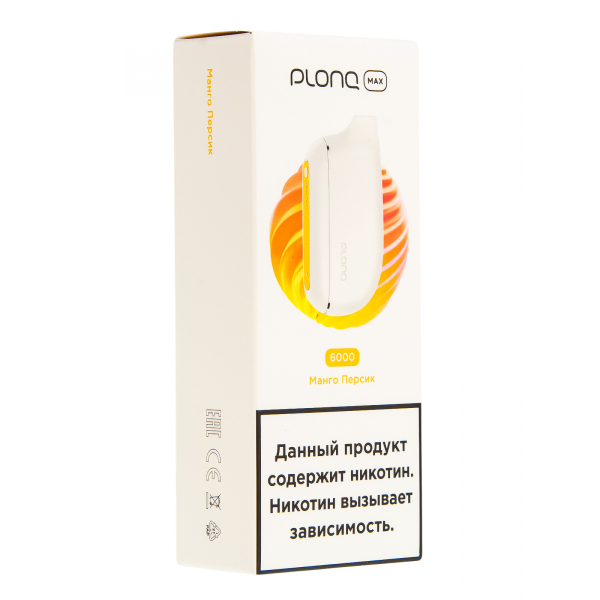 Plonq Max Манго Персик (6000 Затяжек) 20 Мг в Якутске