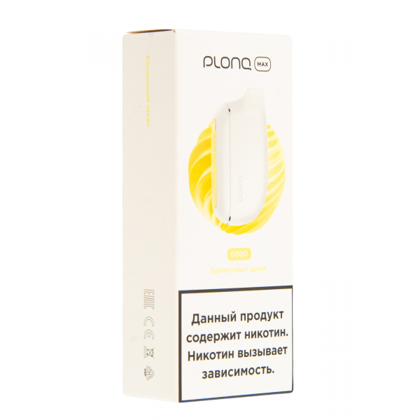 Plonq Max Банановый Шейк (6000 Затяжек) 20 Мг в Якутске
