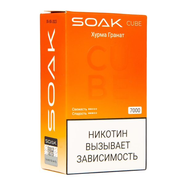 Soak Cube Хурма Гранат 7000 Затяжек в Якутске