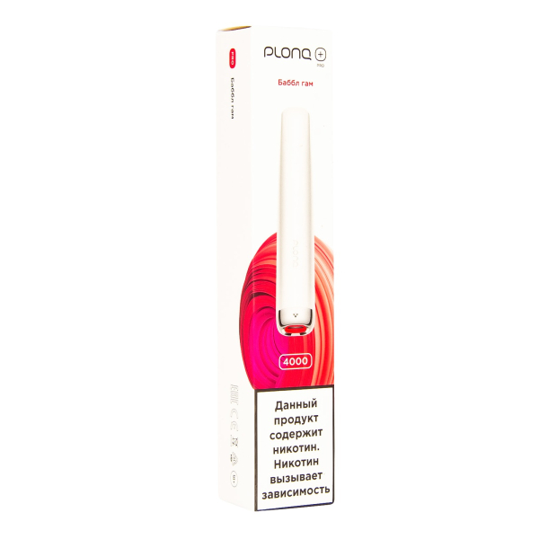 Plonq Plus Pro Баббл Гам (4000 Затяжек) 20 Мг в Якутске