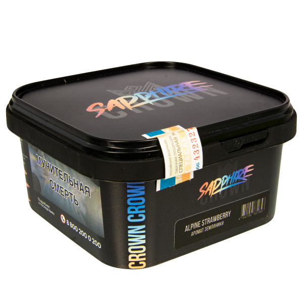 Табак Sapphire Crown Alpine Strawberry  200 грамм в Якутске