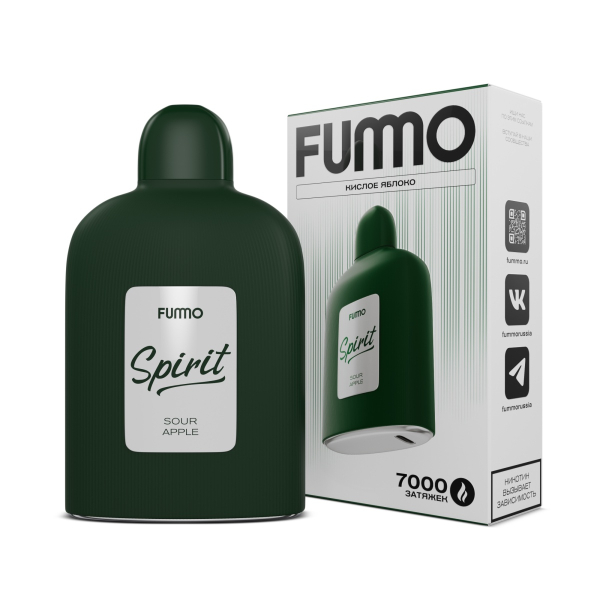 Электронка Fummo Spirit Кислое Яблоко  в Якутске