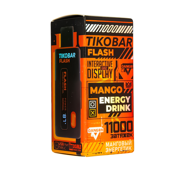 Электронка Tikobar Flash Манговый Энергетик 11000 Затяжек в Якутске