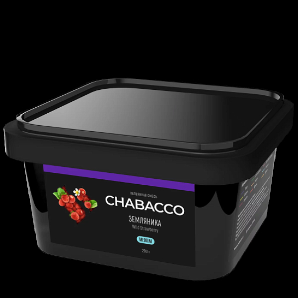 Смесь Chabacco Wild Strawberry    Medium 200 гр в Якутске