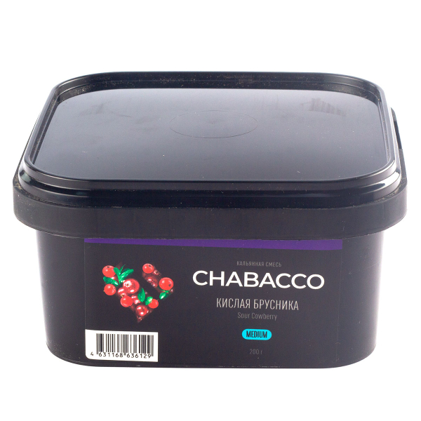 Смесь Chabacco Sour Cowberry    Medium 200 гр в Якутске