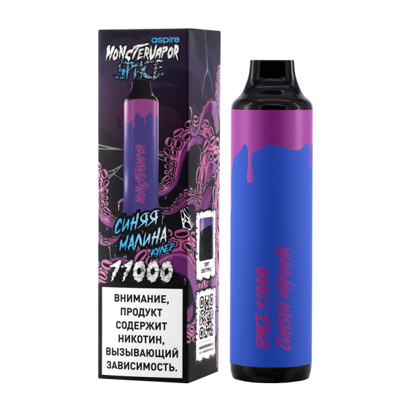 Электронка Monstervapor Space Синяя Малина (11000 Затяжек) в Якутске