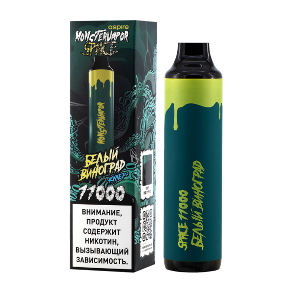 Электронка Monstervapor Space Белый Виноград (11000 Затяжек) в Якутске