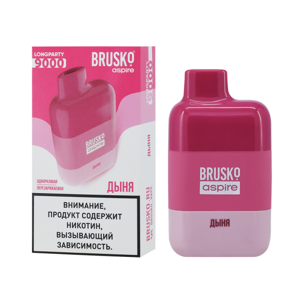 Электронка Brusko Longparty Дыня (9000 Затяжек) в Якутске