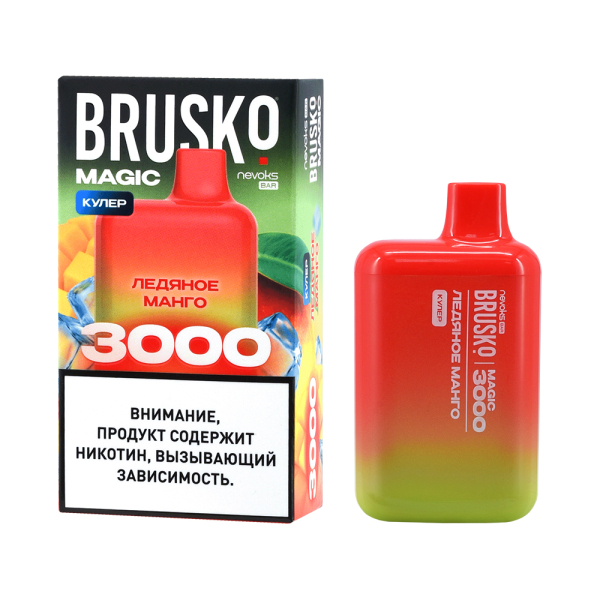 Электронка Brusko Magic Ледяное Манго (3000 Затяжек) в Якутске