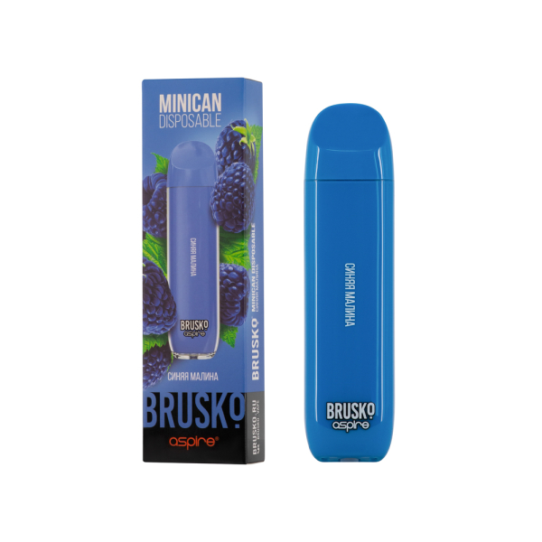 Электронка Brusko Minican Синяя Малина (1500 Затяжек) в Якутске