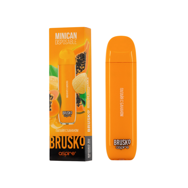 Электронка Brusko Minican Папайя С Бананом(1500 Затяжек) в Якутске