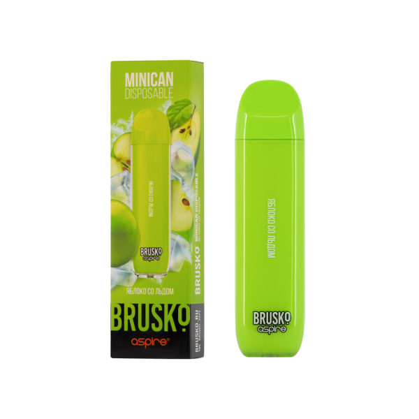 Электронка Brusko Minican Яблоко Со Льдом (1500 Затяжек) в Якутске