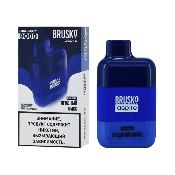 Электронка Brusko Longparty Ягодный Микс (9000 Затяжек) в Якутске