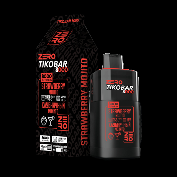 Электронка Tikobar Zero Клубничный Мохито 8000 Затяжек в Якутске