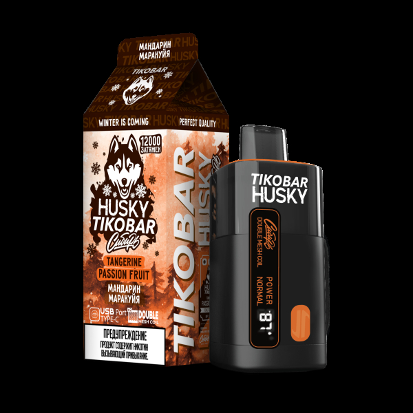 Электронка Tikobar Husky Сибирь Мандарин Маракуйя 12000 Затяжек в Якутске