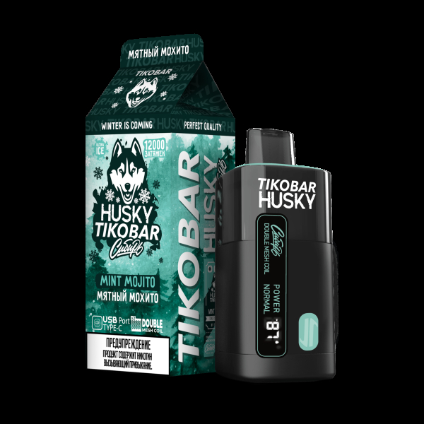 Электронка Tikobar Husky Сибирь Мятный Мохито 12000 Затяжек в Якутске