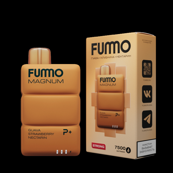 Электронка Fummo Magnum Гуава Клубника Нектарин (7500 Затяжек) в Якутске