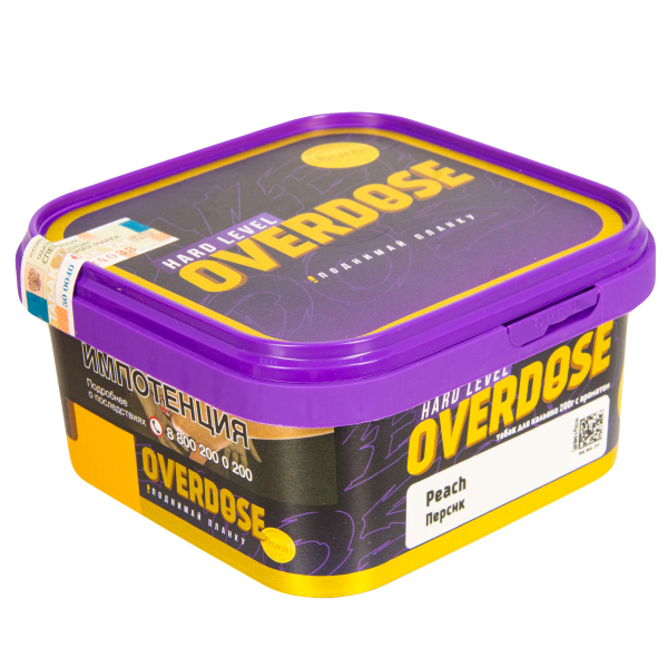 Табак Overdose Peach  200 грамм в Якутске