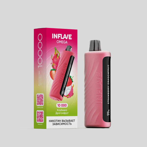 Электронка Inflave Omega Клубника Драгонфрут (10000 Затяжек) в Якутске