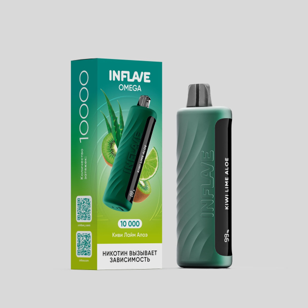 Электронка Inflave Omega Киви Лайм Алоэ (10000 Затяжек) в Якутске