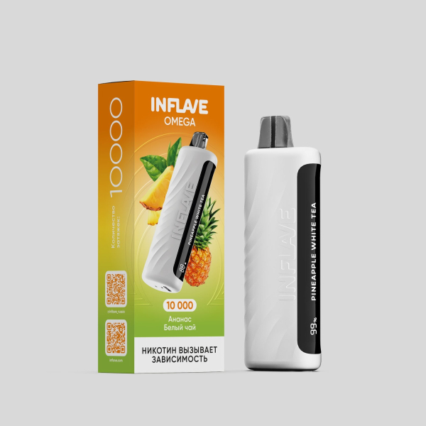 Электронка Inflave Omega Ананас Белый Чай (10000 Затяжек) в Якутске