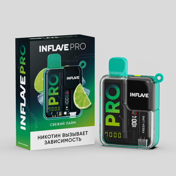 Электронка Inflave Pro Свежий Лайм (7000 Затяжек) в Якутске