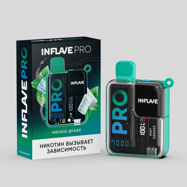 Электронка Inflave Pro Мятное Драже (7000 Затяжек) в Якутске