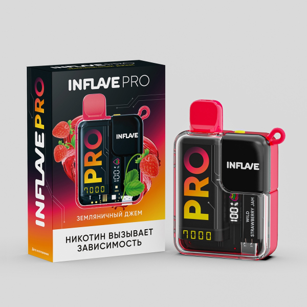 Электронка Inflave Pro Земляничный Джем (7000 Затяжек) в Якутске
