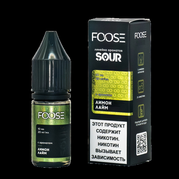 Жидкость Foose Sour Лимон Лайм 10 Мл в Якутске