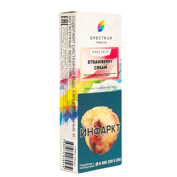 Табак Spectrum Strawberry Cream  100 гр в Якутске