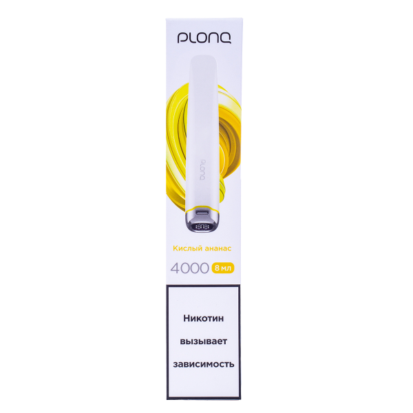 Электронка Plonq Plus Pro Кислый Ананас (4000 Затяжек) 20 Мг в Якутске