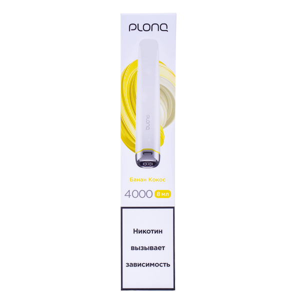 Электронка Plonq Plus Pro Банан Кокос (4000 Затяжек) 20 Мг в Якутске