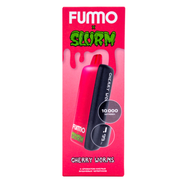 Электронка Fummo Indic Slurm Кислые Вишневые Червячки (10 000 Затяжек) в Якутске