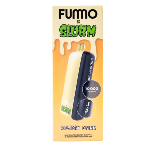 Электронка Fummo Indic Slurm Белая Сангрия С Персиком И Апельсином (10 000 Затяжек) в Якутске
