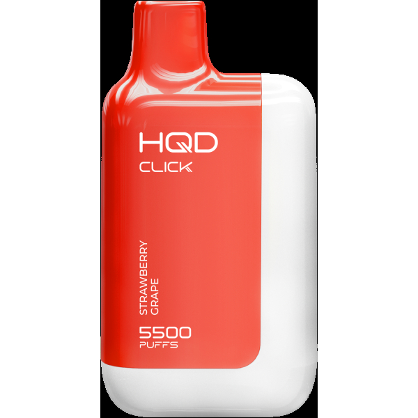 POD-система Hqd Click Устройство + Картридж Клубника Виноград (5500 Затяжек) в Якутске
