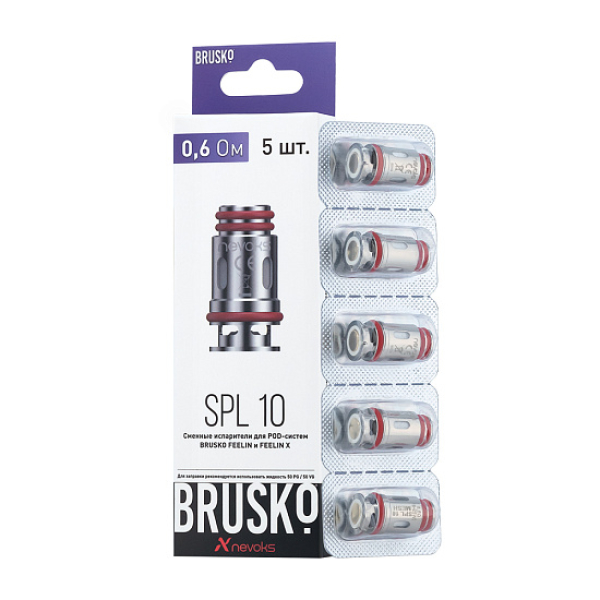 Испаритель Brusko Feelin Spl-10, 0.6 Ом, Упак. 5 Шт в Якутске